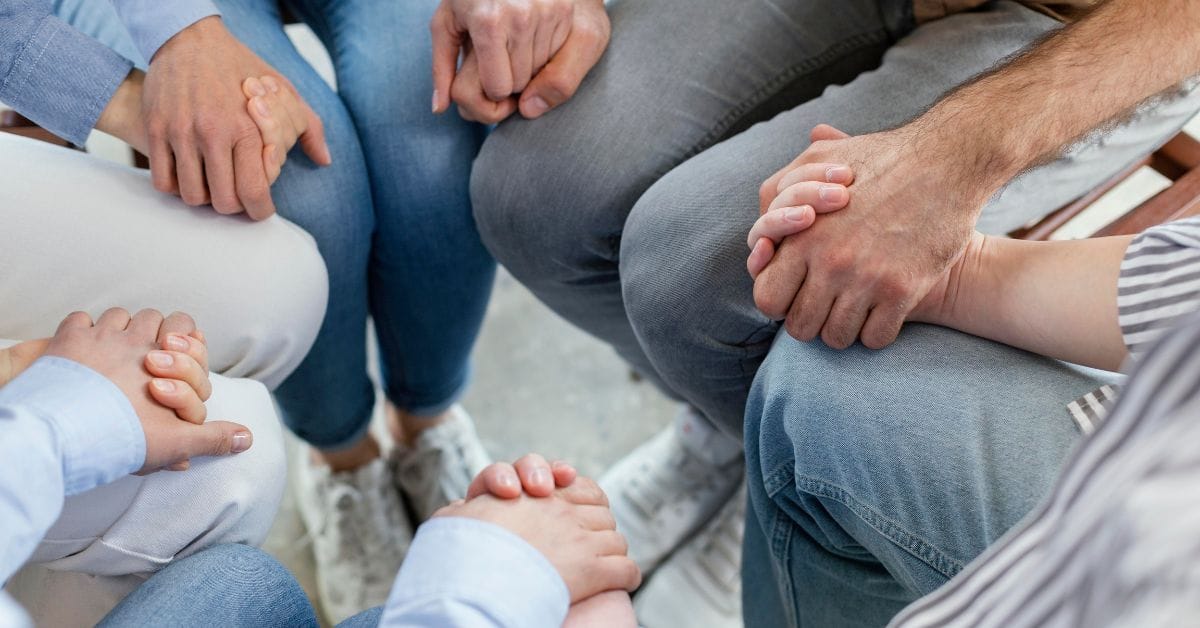 People holding hands