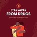 Red Modern Anti Drugs Day Banner