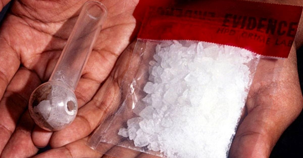 Methamphetamine and a pipe