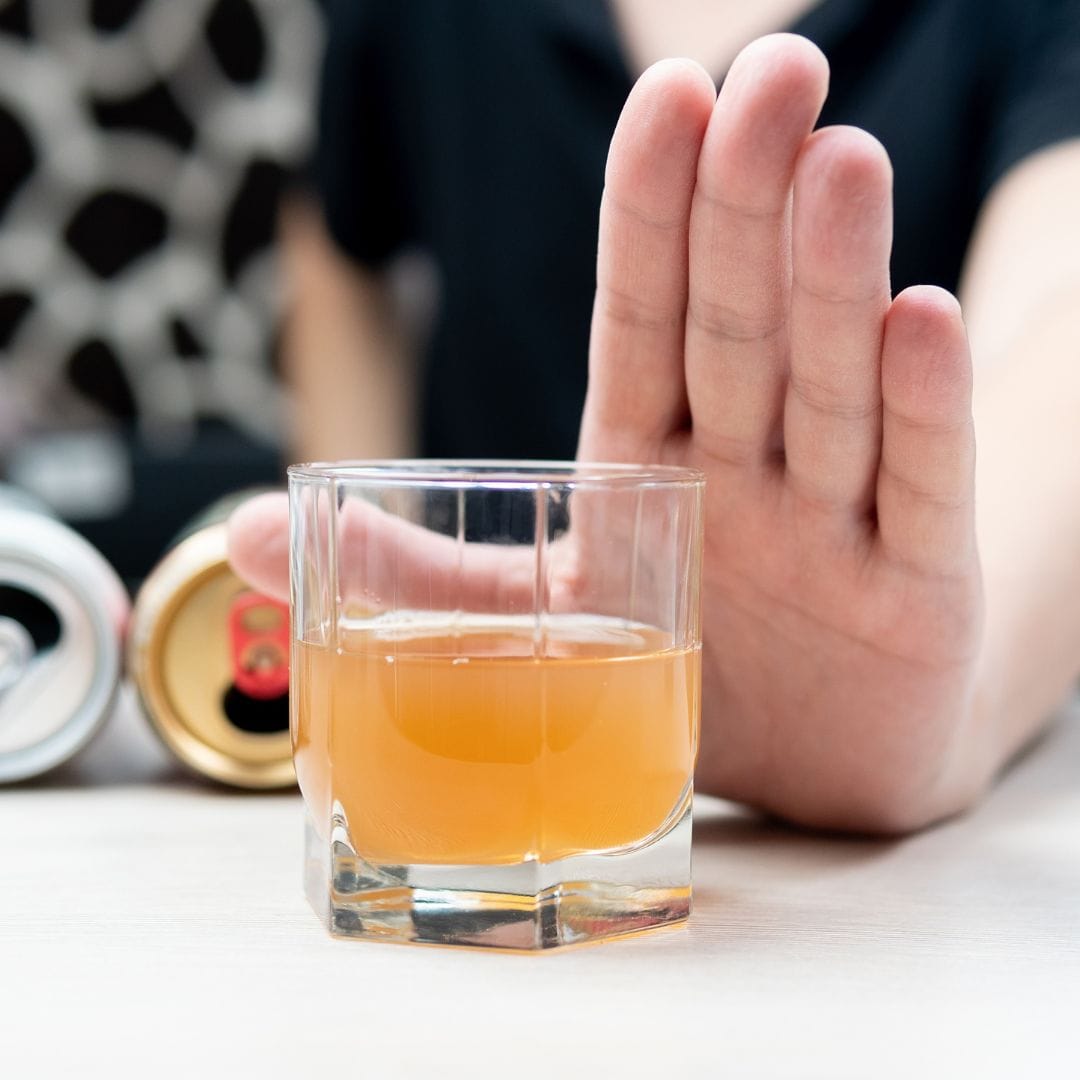 Abstinence from alcohol. glass of alcohol alcoholism. alcohol-free day.