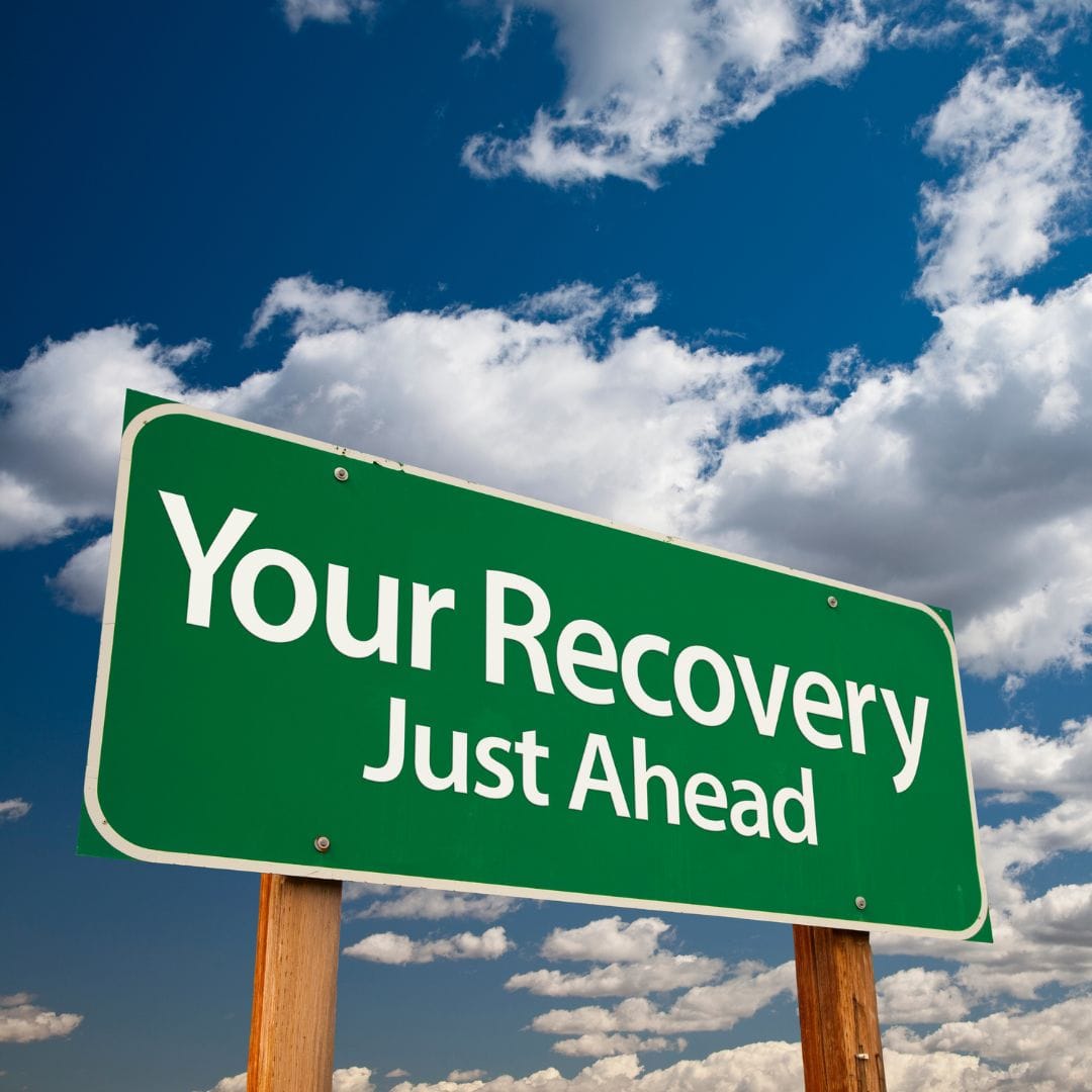 Your Recovery Green Road Sign
