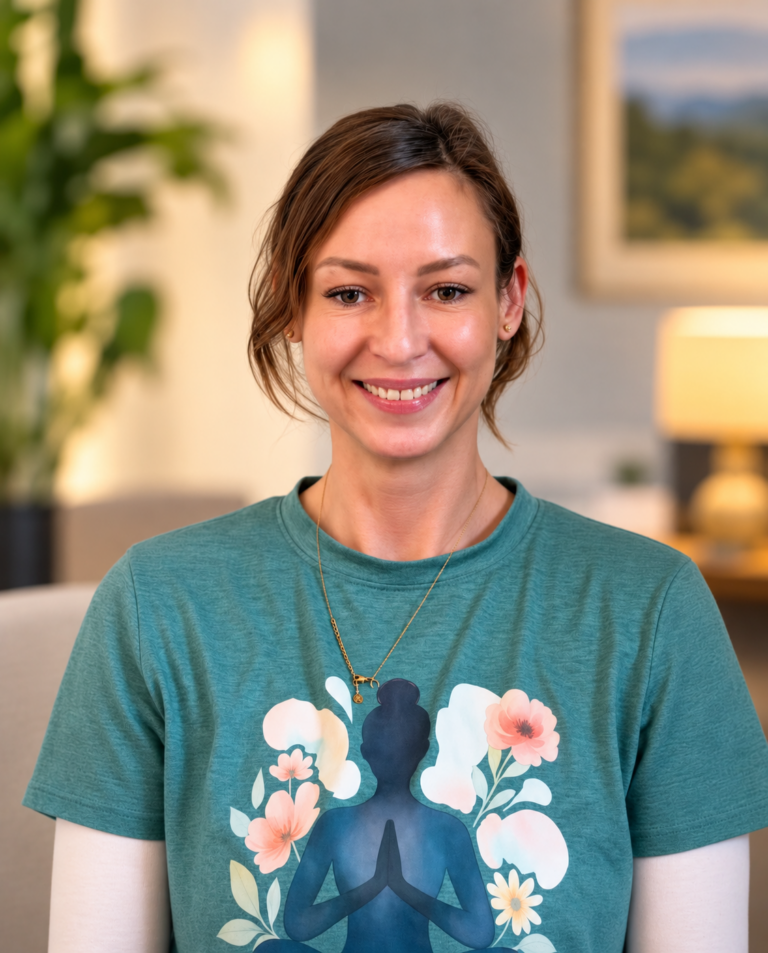 Edee Deegan-Bennie | Yoga Instructor at Freeman House Recovery, pictured in a green top