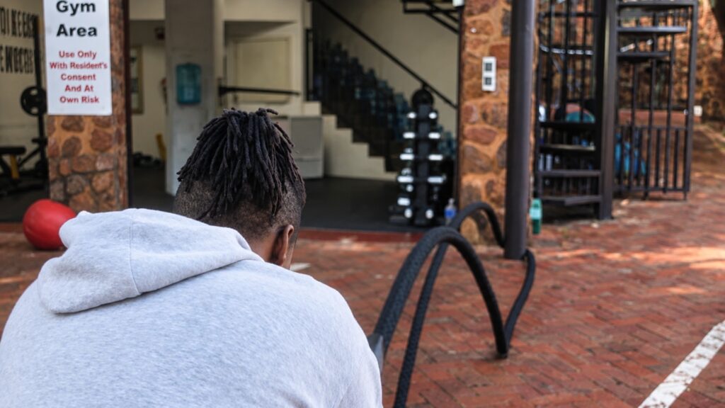 Gym Entrance with Battle Ropes