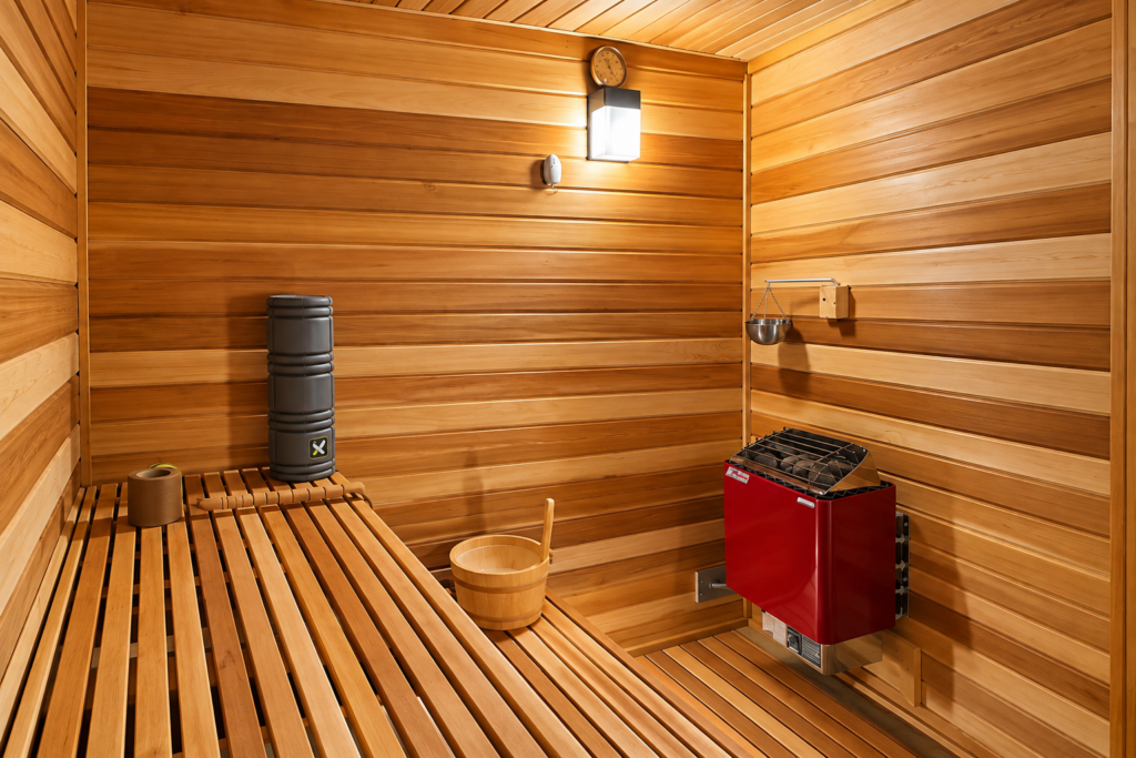 Sauna at Freeman House Recovery